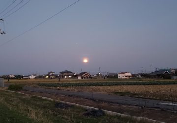 今夜は満月と火星のコラボレーション