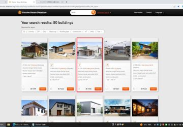 『南久米パッシブハウス』がPassive House Database　に掲載されました